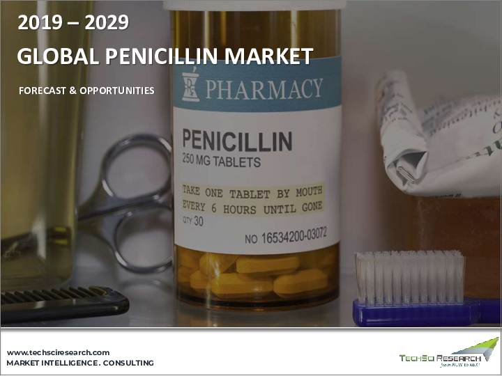 表紙：ペニシリン市場 - 世界の産業規模、シェア、動向、機会、予測、2018-2028年、製品別、タイプ別、投与経路別、エンドユーザー別、地域別、競合