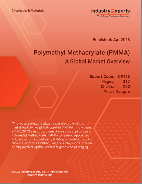 表紙：ポリメチルメタクリレート（PMMA） - 世界市場の概要