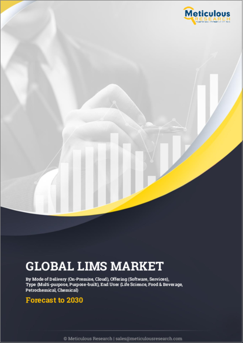 表紙：ラボラトリー情報管理システム（LIMS）の世界市場：デリバリー方式、提供、タイプ、エンドユーザー別 - 予測（～2030年）