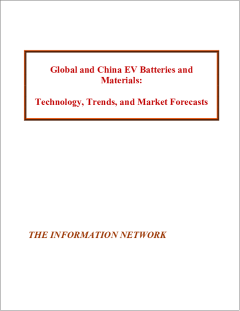 表紙：世界および中国のEVバッテリーと材料：技術・動向・市場予測