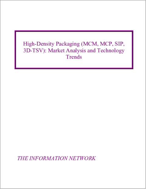 表紙：高密度実装（MCM、MCP、SIP、3D-TSV）：市場分析および技術動向