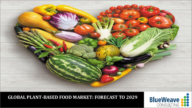 表紙：植物由来食品の世界市場：規模、シェア、動向分析、機会、予測（2019年～2029年）：製品タイプ別、技術別、流通チャネル別、地域別