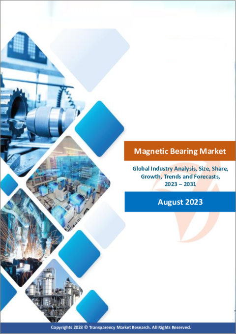 表紙：磁気軸受市場（タイプ：アクティブ磁気軸受、パッシブ磁気軸受）-世界の産業分析、規模、シェア、成長、動向、および予測、2023-2031年