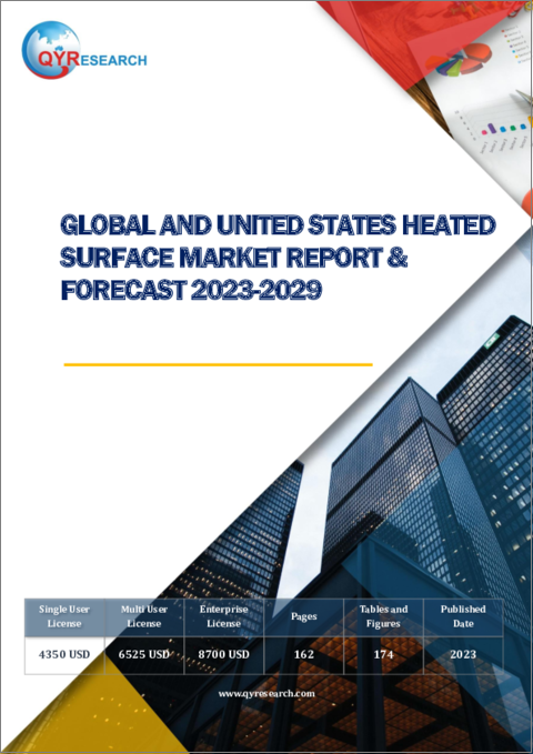 表紙：世界と米国の加熱面市場：分析・予測 (2023年～2029年)
