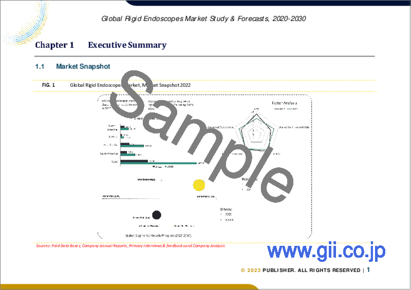 サンプル1：硬性内視鏡の世界市場規模調査＆予測、製品別、エンドユース別、地域別分析、2022-2029年