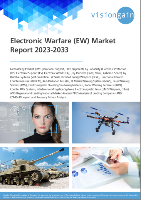 表紙：電子戦（EW）の世界市場（2023年～2033年）
