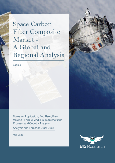 表紙：宇宙用炭素繊維複合材市場 - 世界および地域別分析：用途、エンドユーザー、原材料、引張係数、製造プロセス、国別分析 - 分析と予測（2023年～2033年）