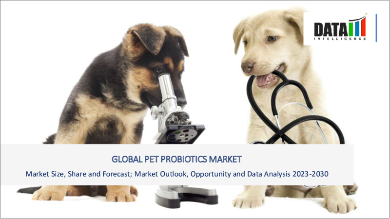 表紙：ペット用プロバイオティクスの世界市場-2023-2030