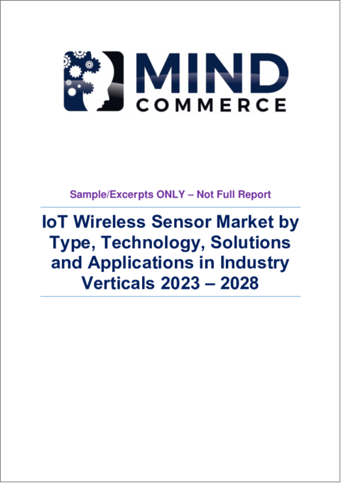 表紙：IoTワイヤレスセンサー市場 (2023～2028年)：タイプ・技術・ソリューション・用途・産業別