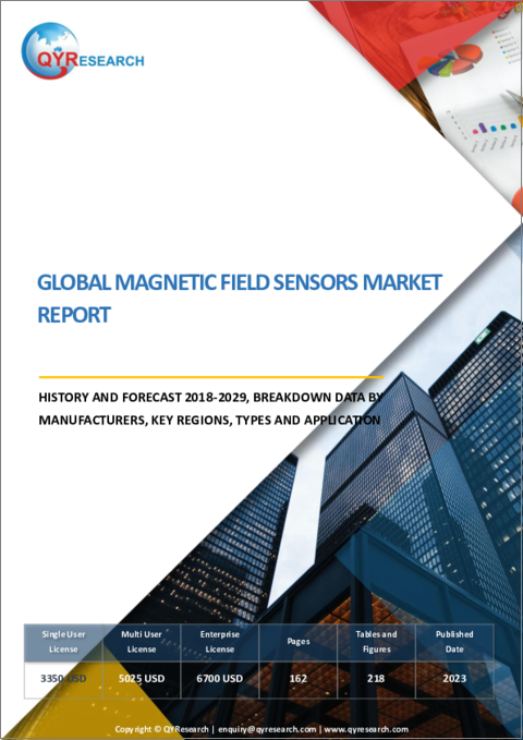 表紙：磁界センサーの世界市場：分析・実績・予測 (2018年～2029年)