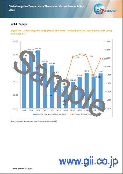 サンプル2：負温度サーミスターの世界市場：2023年