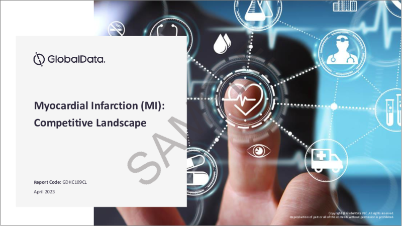 表紙：心筋梗塞（MI）の世界市場：上市済み薬品とパイプライン薬品の評価、臨床試験、競合情勢