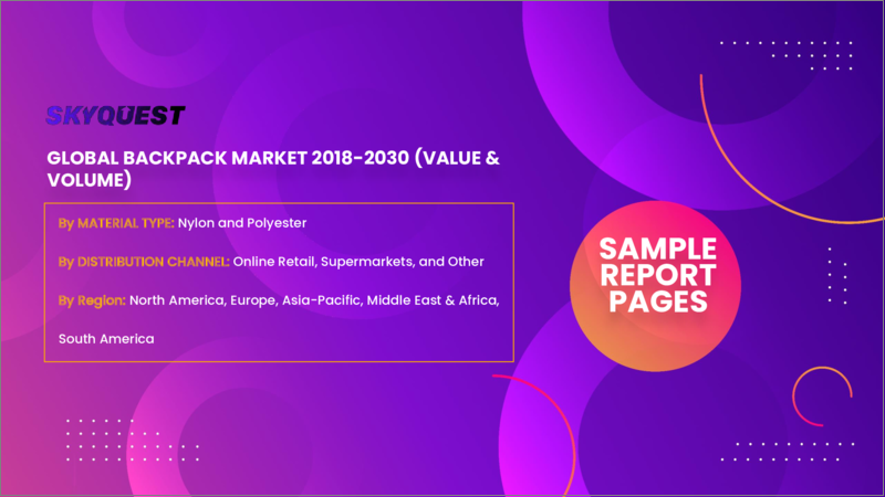表紙：バックパックの世界市場 - 市場規模、シェア、成長分析：素材別、流通チャネル別、業界予測（2023年～2030年）