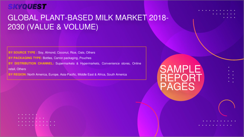 表紙：植物性ミルクの世界市場 (2023～2030年)：原料タイプ (大豆・アーモンド)・パッケージタイプ (ボトル・カートンパッケージ)・流通チャネル (スーパーマーケット＆ハイパーマーケット・コンビニエンスストア) 別の規模・シェア・成長分析・予測