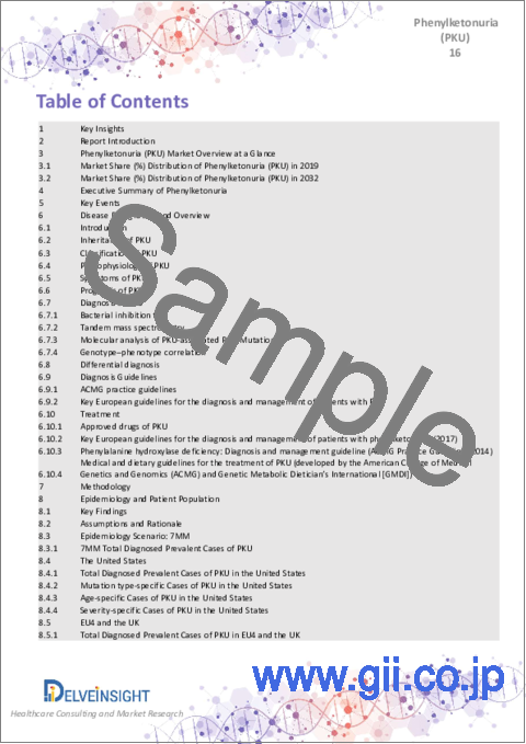 サンプル2：フェニルケトン尿症市場 - 市場の洞察、疫学、市場予測：2032年