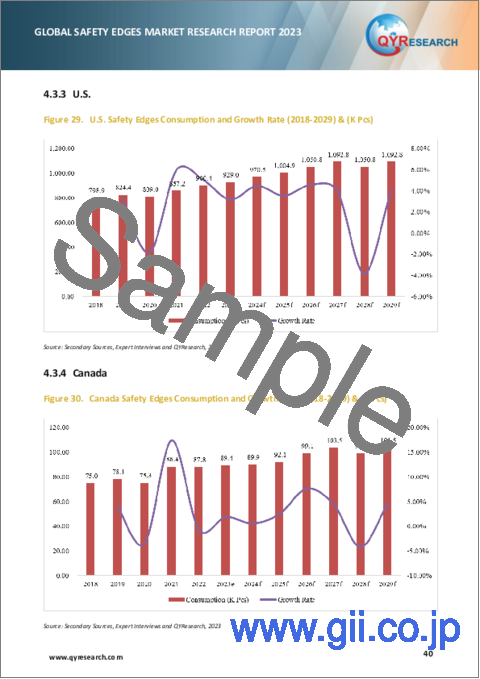 サンプル2：セーフティエッジの世界市場：2023年