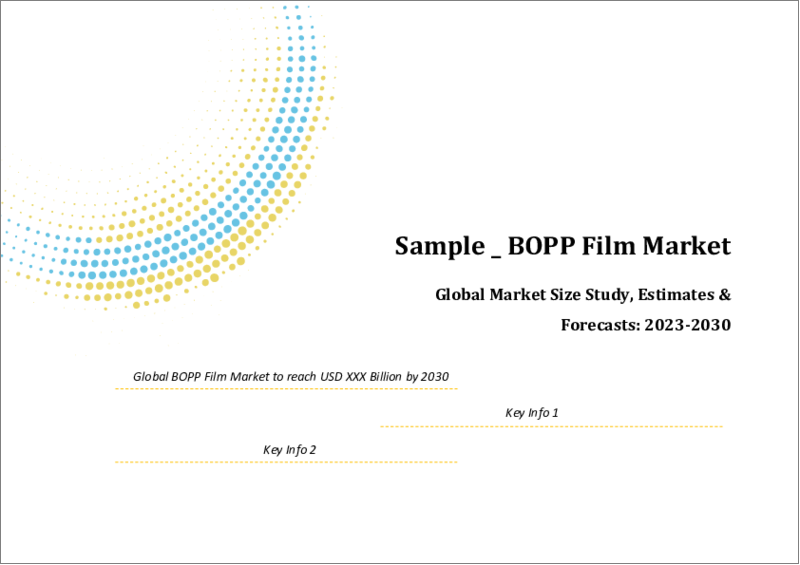 表紙：BOPPフィルムの世界市場規模調査＆予測：フィルムタイプ別、厚み別、用途別、地域別分析、2023-2030年