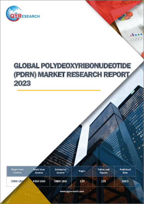 表紙：ポリデオキシリボヌクレオチド（PDRN）の世界市場（2023年）