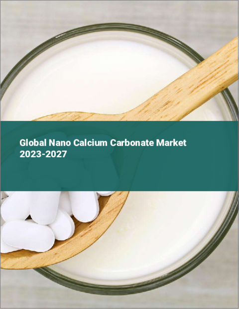 表紙：ナノ炭酸カルシウムの世界市場 2023-2027