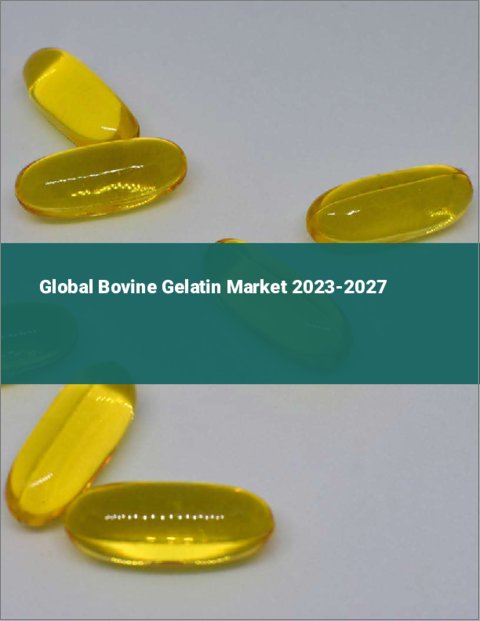 表紙：牛ゼラチンの世界市場 2023-2027