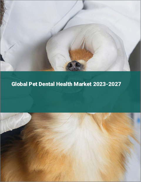 表紙：ペット用デンタルヘルスの世界市場 2023-2027