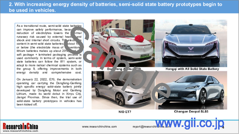 サンプル1：世界と中国の全固体電池産業（2023年）