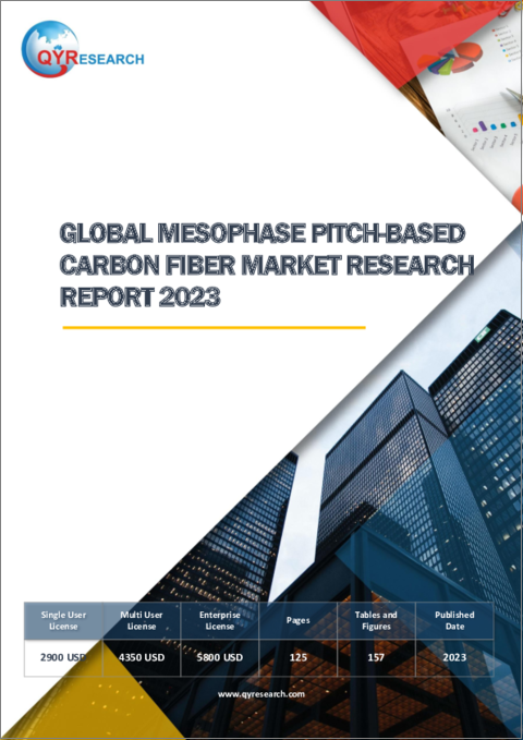 表紙：メソフェーズピッチ系炭素繊維の世界市場：2023年