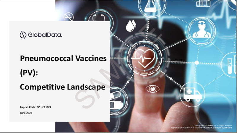 表紙：肺炎球菌ワクチン（PV）の世界市場：上市済み薬品とパイプライン薬品の評価、臨床試験、競合情勢