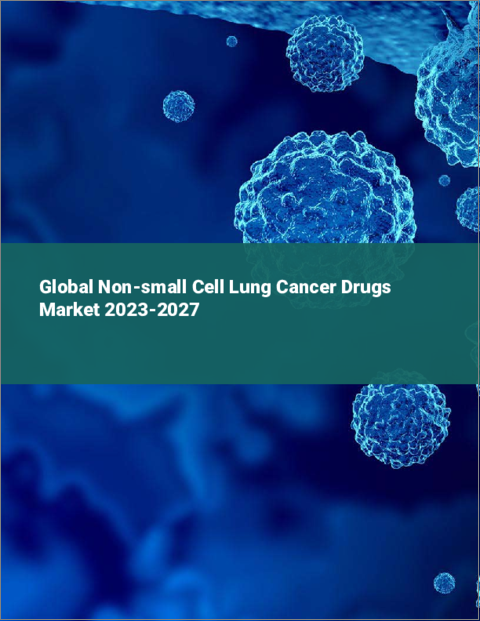表紙：非小細胞肺がん治療薬の世界市場 2023-2027