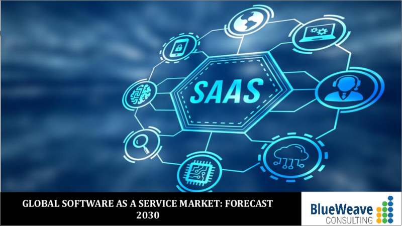 表紙：SaaS（Software as a Service）市場：世界の市場規模、シェア、動向分析、機会、予測レポート、2019年～2029年
