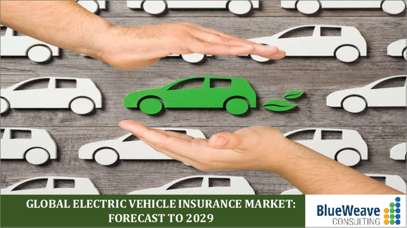 表紙：EV（電気自動車）用保険市場：世界の市場規模、シェア、動向分析、機会、予測レポート、2019年～2029年