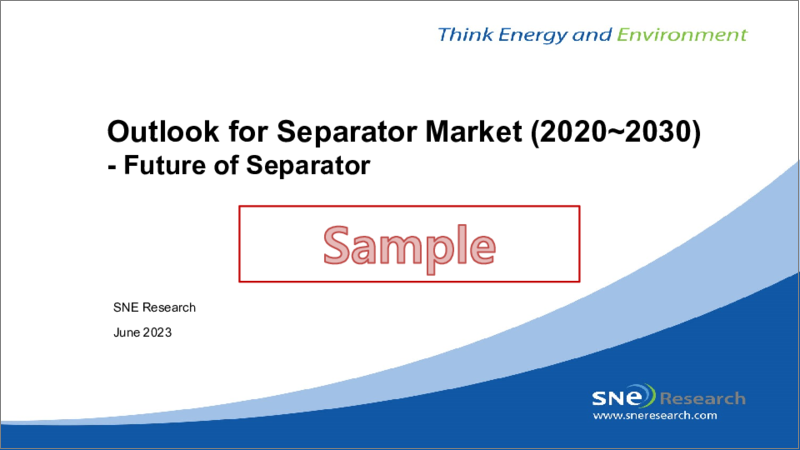 表紙：電池セパレーター市場の展望 (2020~2030年)：セパレーターの将来性