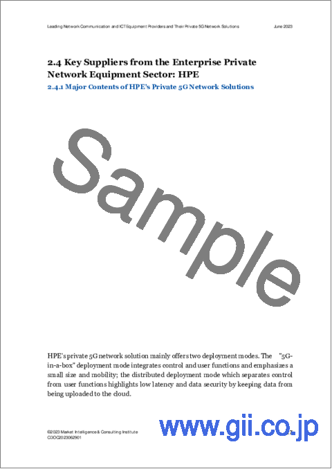 サンプル2：主要ネットワーク通信・ICT機器プロバイダーとプライベート5Gネットワークソリューション