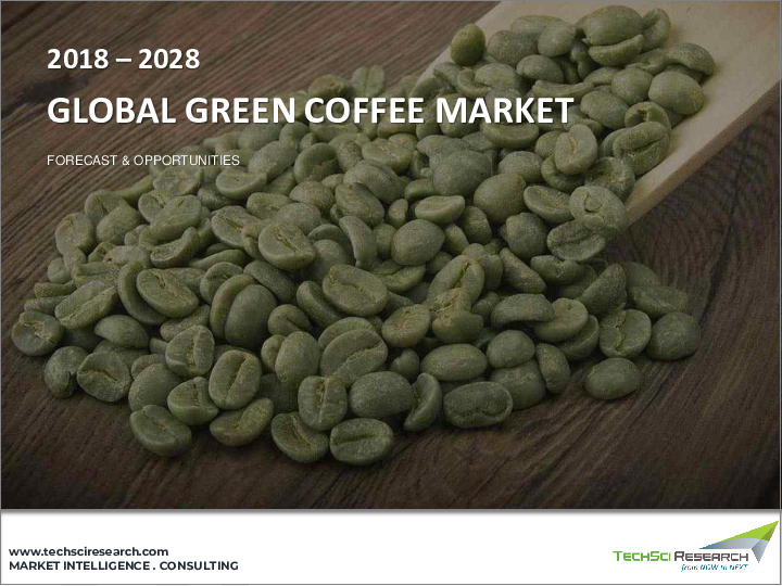 表紙：グリーンコーヒー市場- 世界の産業規模、シェア、動向、機会、予測、2018-2028年