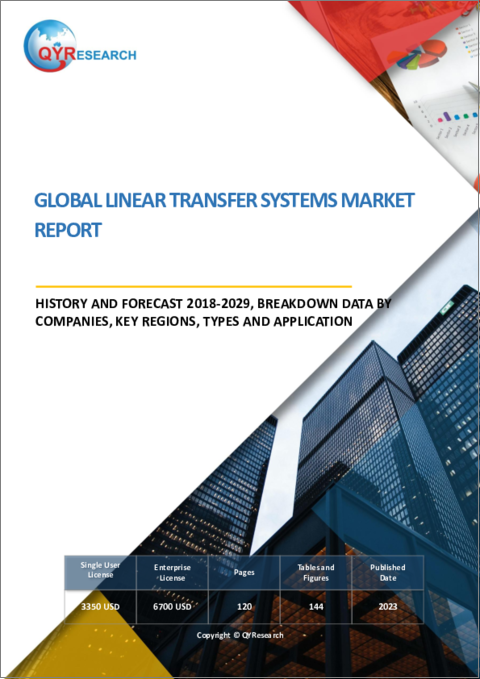 表紙：リニア搬送システムの世界市場、実績と予測（2018年～2029年）