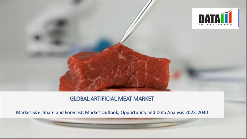 表紙：人工肉の世界市場-2023年～2030年