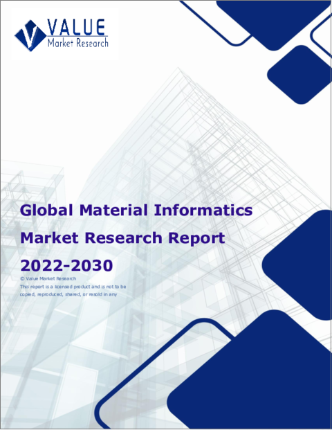 表紙：マテリアル・インフォマティクスの世界市場調査レポート：産業分析、規模、シェア、成長、動向、2023～2030年予測
