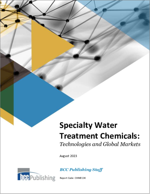 表紙：特殊水処理薬品：各種技術と世界の市場