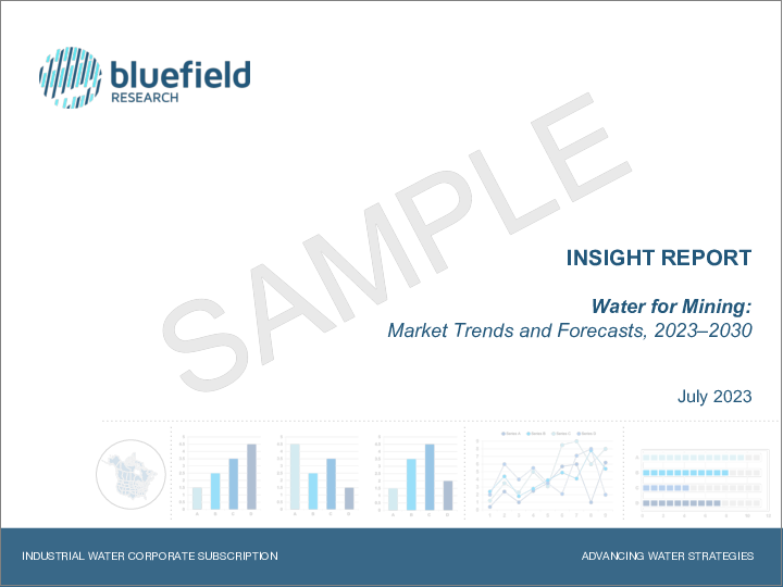 表紙：鉱業用水：市場動向と予測（2023年～2030年）