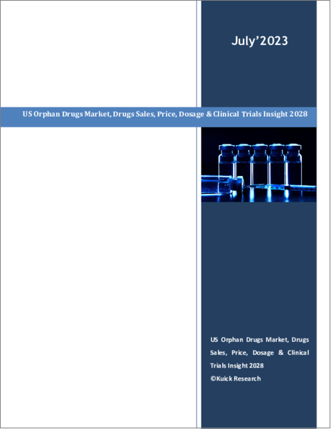 表紙：オーファンドラッグ（希少疾病用医薬品）の米国市場、医薬品売上、価格、用量、臨床試験インサイト 2028年