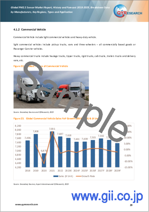 サンプル2：PM2.5センサーの世界市場：実績と予測（2018年～2029年）