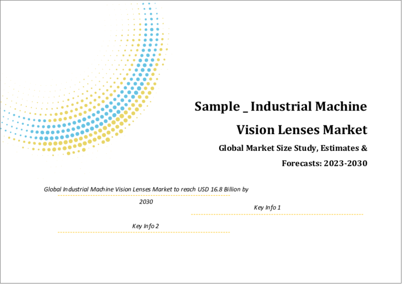 表紙：産業用マシンビジョンレンズの世界市場調査＆予測、タイプ別、カメラ別、最終用途別、地域別分析、2023-2030年