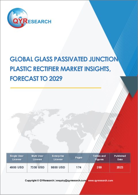 表紙：ガラスパッシベーション接合樹脂整流器の世界市場：2029年までの予測