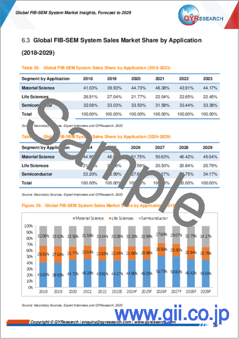 サンプル2：FIB-SEMシステムの世界市場：～2029年