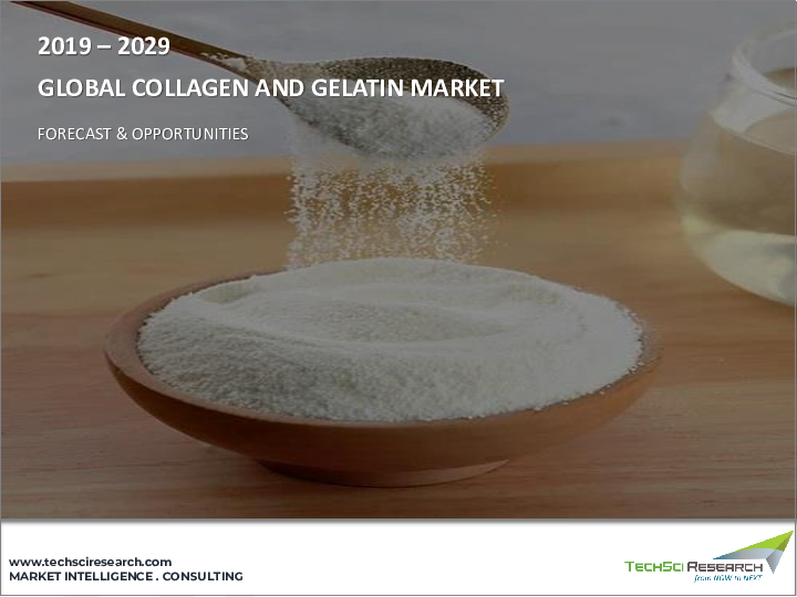表紙：コラーゲン・ゼラチン市場- 世界の産業規模、シェア、動向、機会、予測、2018-2028年