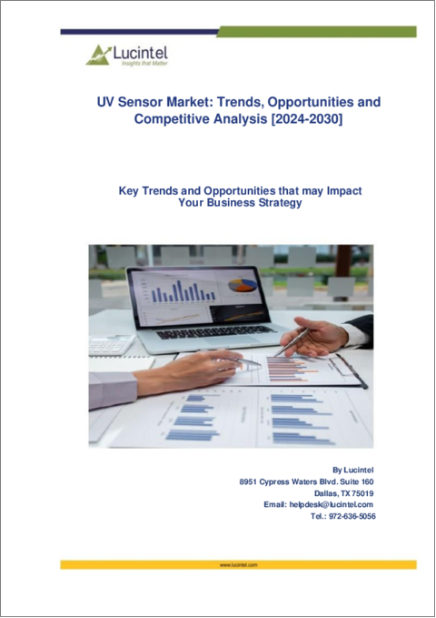 表紙：UVセンサー市場：動向、機会、競合分析【2023-2028年】