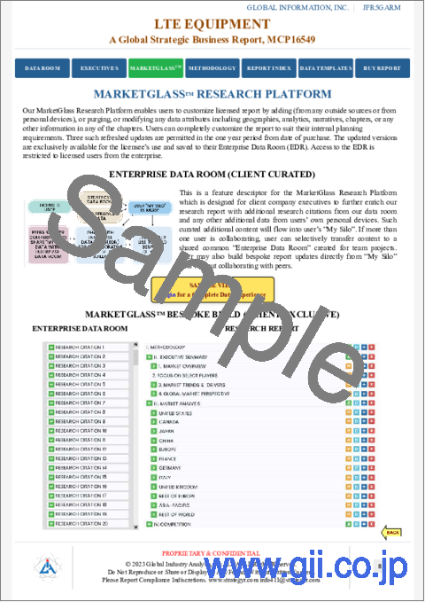 サンプル1：LTE機器の世界市場