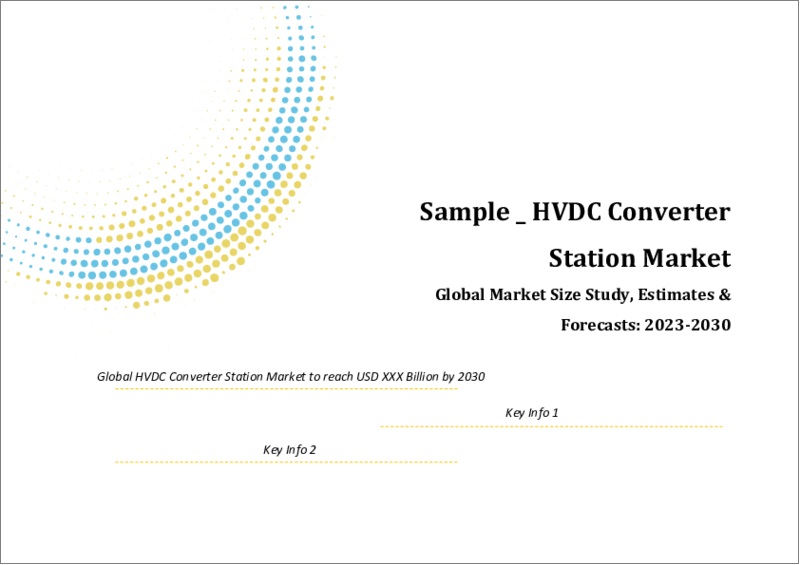 表紙：HVDCコンバーターステーションの世界市場規模調査＆予測、タイプ別、技術別、用途別、地域別分析、2023-2030年