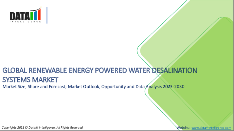 表紙：再生可能エネルギー駆動式海水淡水化システムの世界市場-2023-2030年