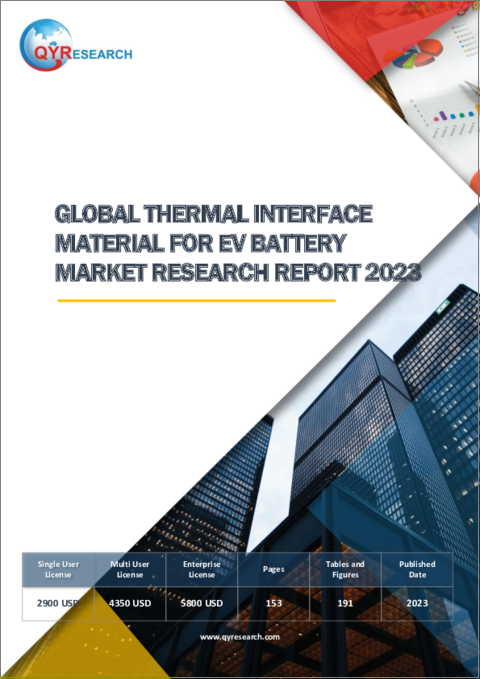 表紙：EVバッテリー向け熱伝導材料の世界市場（2023年）